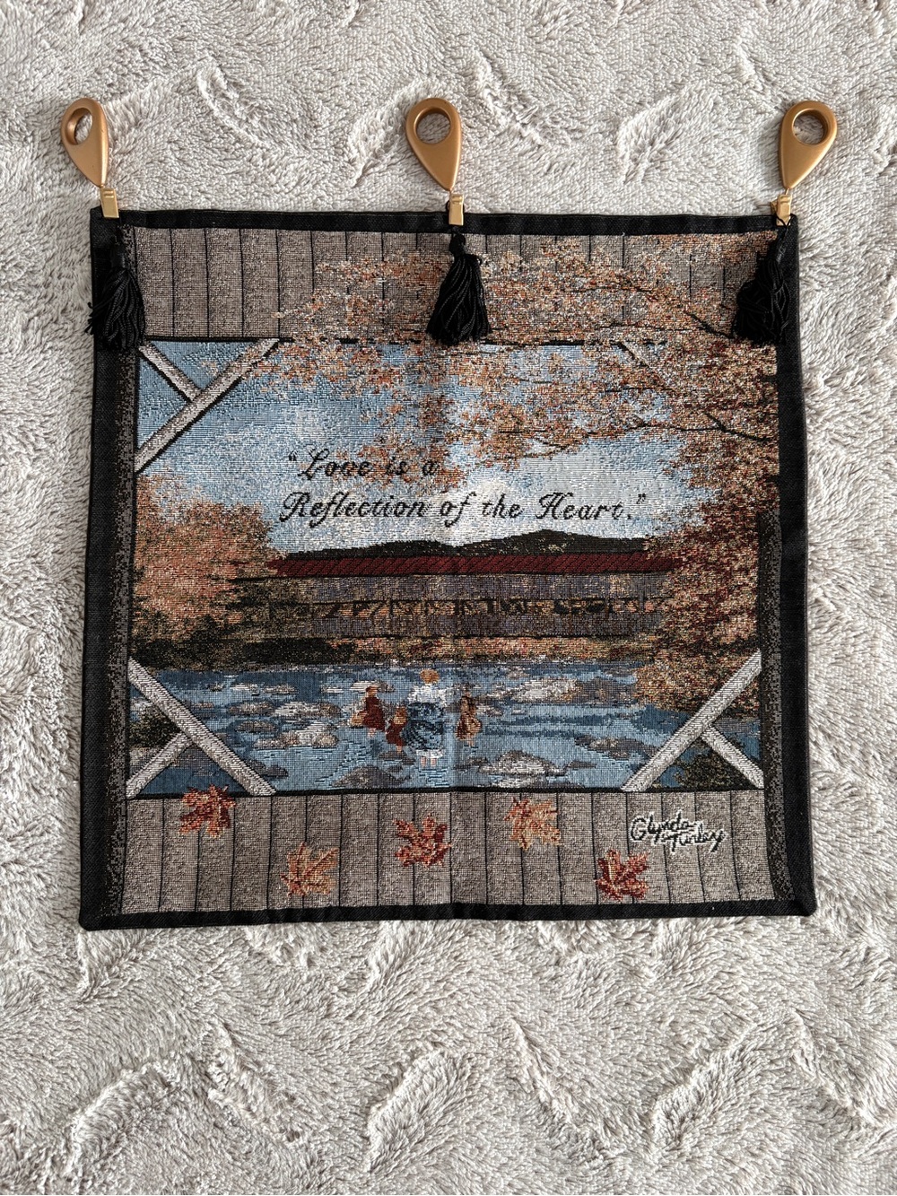 Glynda Turley Tapestry Wall Hanging Inspirational Quote Family